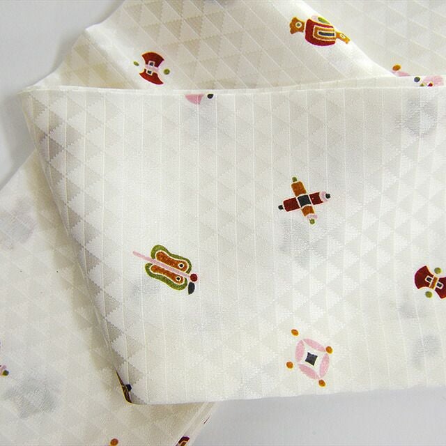 【新品】伊達締 白 絹 D-71 2本 本場筑前 博多織 正絹 献上柄 伊達締め 伊達〆 日本製 黒と白 dh-71