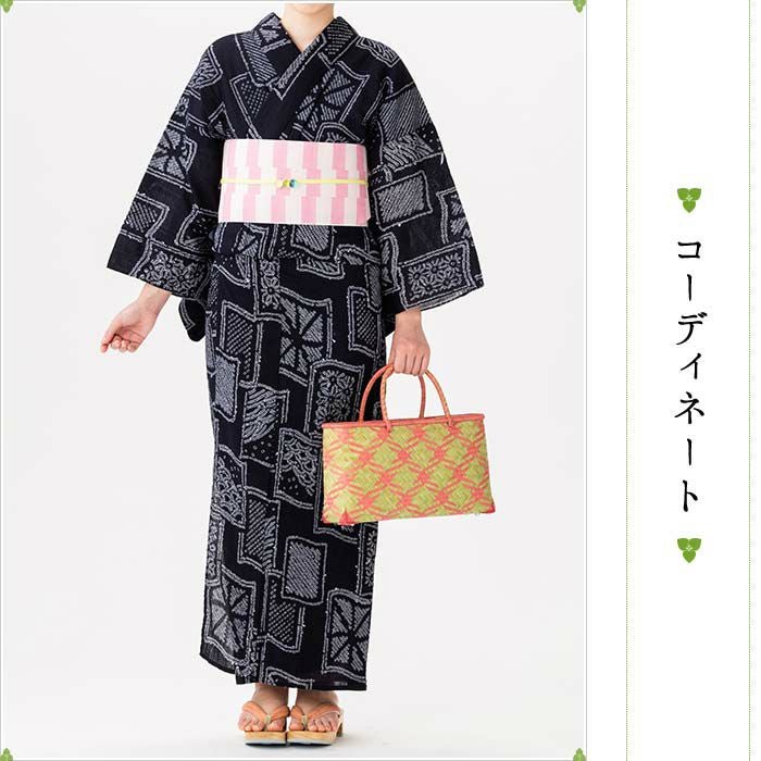 博多織 博多帯 単衣 夏用 風通 紗 ゆかた用半幅帯 西村織物謹製：つゆ