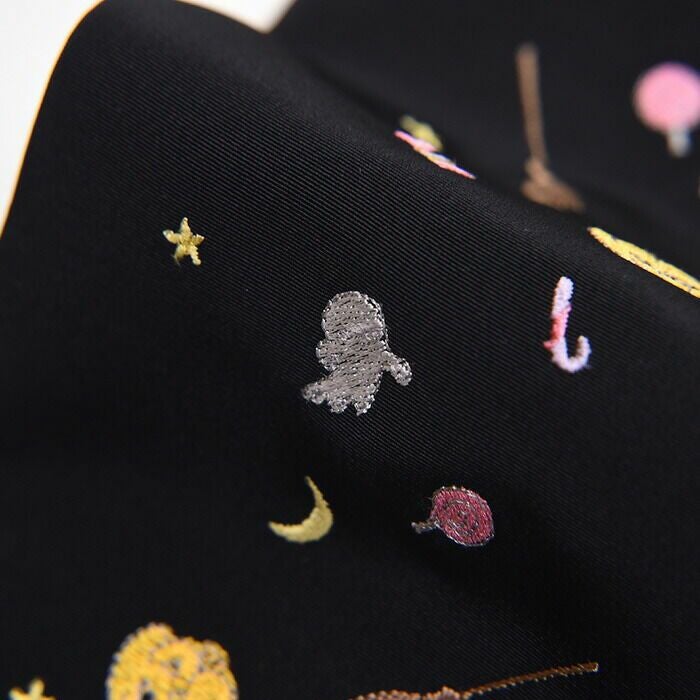半衿 縫わない かんたん半衿 ピンで留めるだけ ハロウィン 刺繍入り 