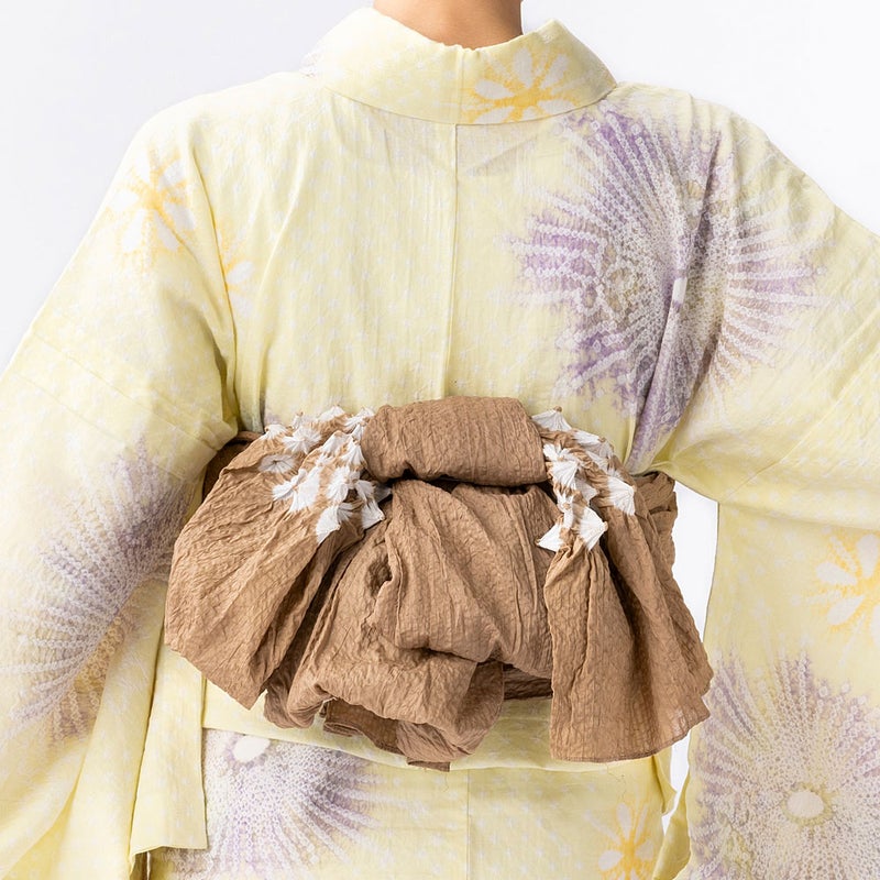 大人の兵児帯 銘仙 絞り 帯揚げ 浴衣 1002