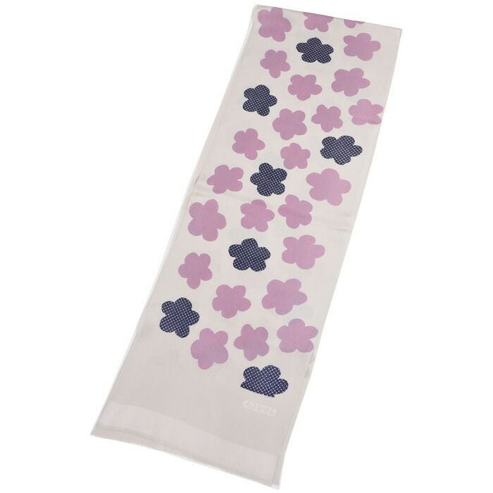 帯揚げ 型友禅 花尽くし 正絹 縮緬 帯あげ 和小物さくら SACRA ：つゆ