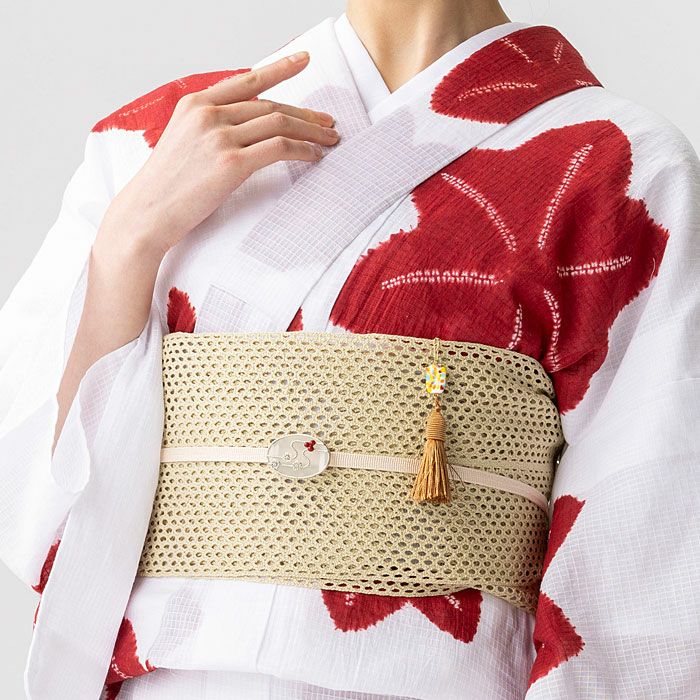 【訳アリ】2644半幅帯＆フラワーストーン帯留・帯締め 化繊半幅帯 000000030318-03.jpg?size=l&w=