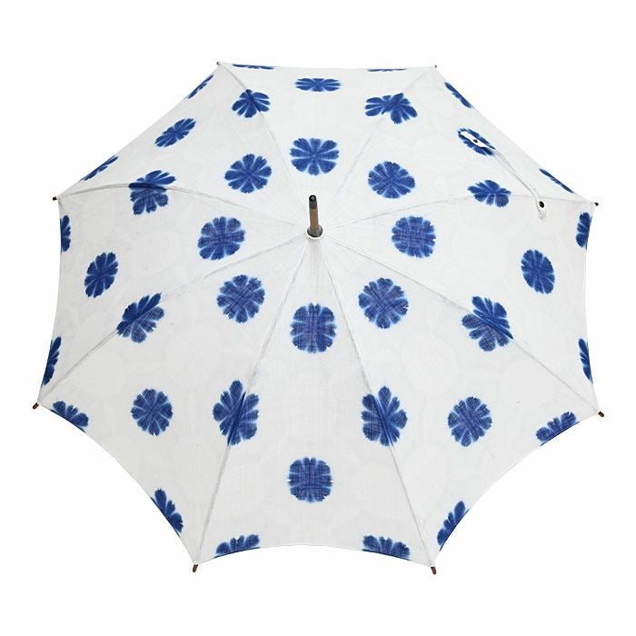 日傘 有松絞り 長傘 UVカット 板締め絞り エレガント ：つゆくさ公式