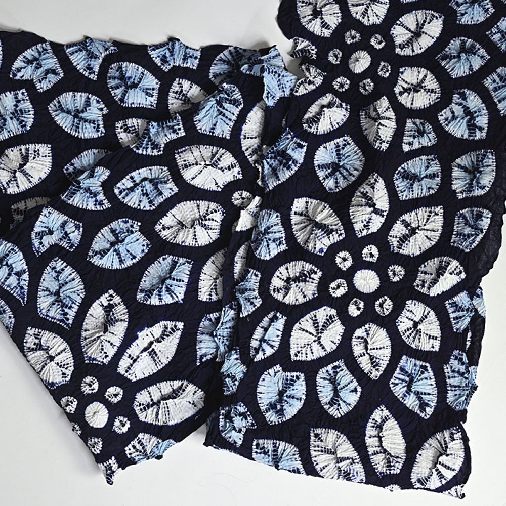 伝統的工芸品 浴衣 有松絞り つゆくさの有松鳴海絞り浴衣：つゆくさ