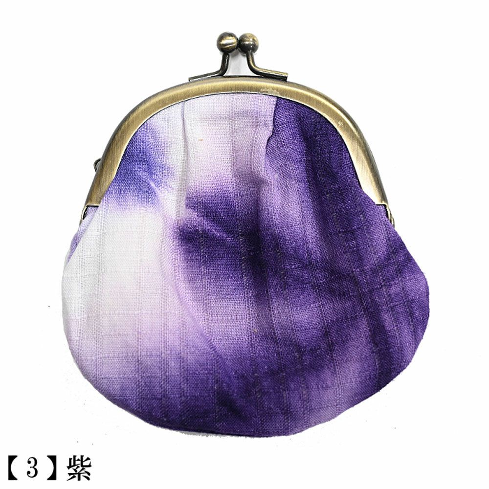 有松絞り がま口財布 雪花絞り がま口ポーチ | 有松絞り浴衣 ゆかた屋