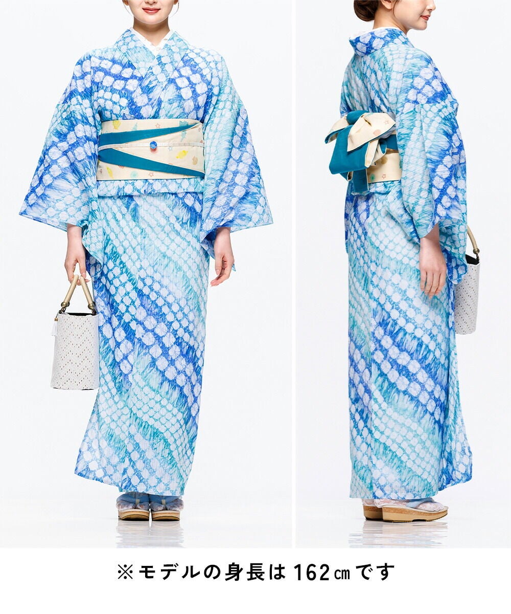 フルオーダー】〔伝統的工芸品 有松・鳴海絞〕 浴衣 有松絞り 全行程