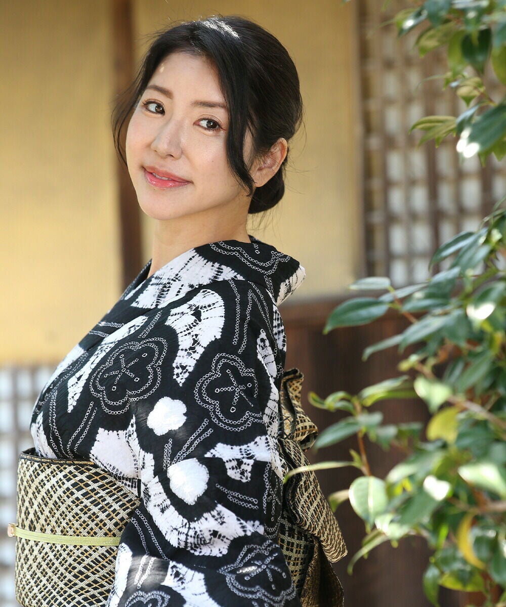 フルオーダー】浴衣 有松絞り 梅枝 | 有松絞り浴衣 ゆかた屋つゆくさ