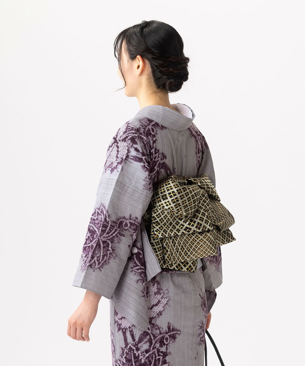 有松鳴海絞り　浴衣　ぶどう 夏物SALE5％オフ＞【フルオーダー】浴衣 有松絞り 葡萄 | 有松絞り浴衣