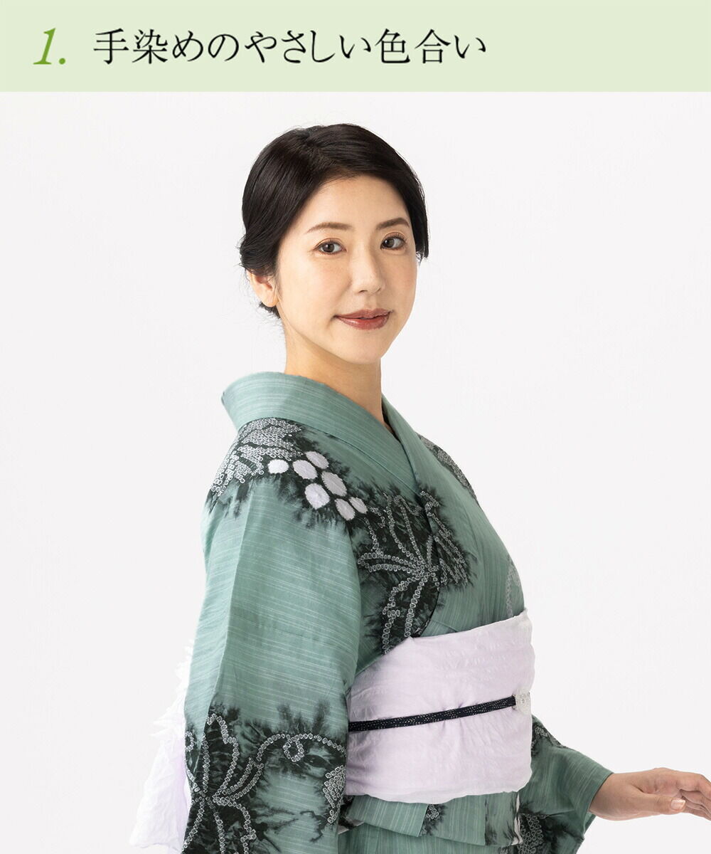 9/30で販売終了※【フルオーダー】浴衣 有松絞り 葡萄 | 有松絞り浴衣