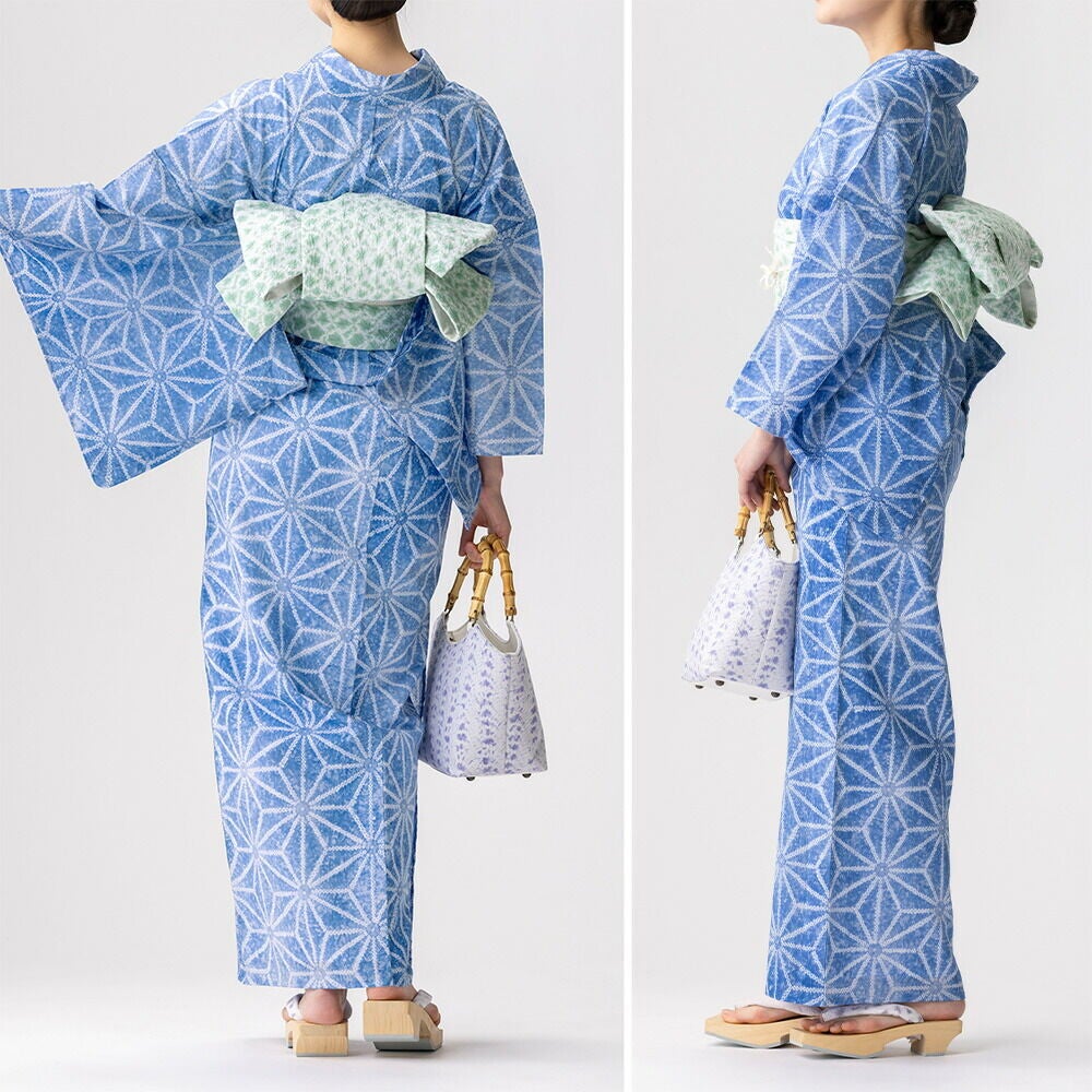 フルオーダー】浴衣 有松絞り 麻の葉 | 有松絞り浴衣 ゆかた屋つゆくさ