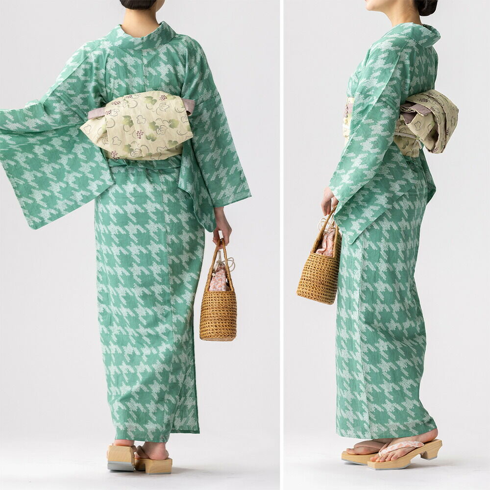 フリーサイズ】浴衣 有松絞り 千鳥格子 | 有松絞り浴衣 ゆかた屋つゆくさ