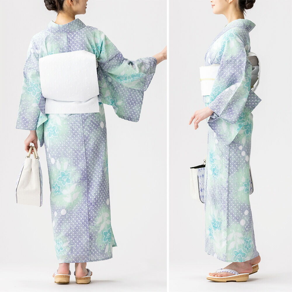 雪花絞りミニ巾着プレゼント】【フリーサイズ】浴衣 有松絞り 花ごよみ