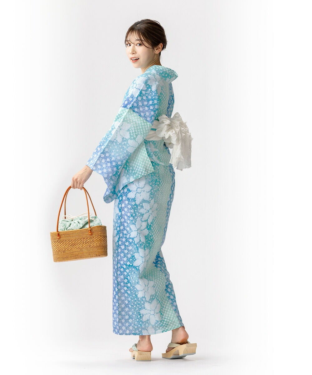 s*a様 浴衣✴︎有松絞り フリーサイズ】浴衣 有松絞り 夏花 | 有松絞り浴衣 ゆかた屋つゆくさ