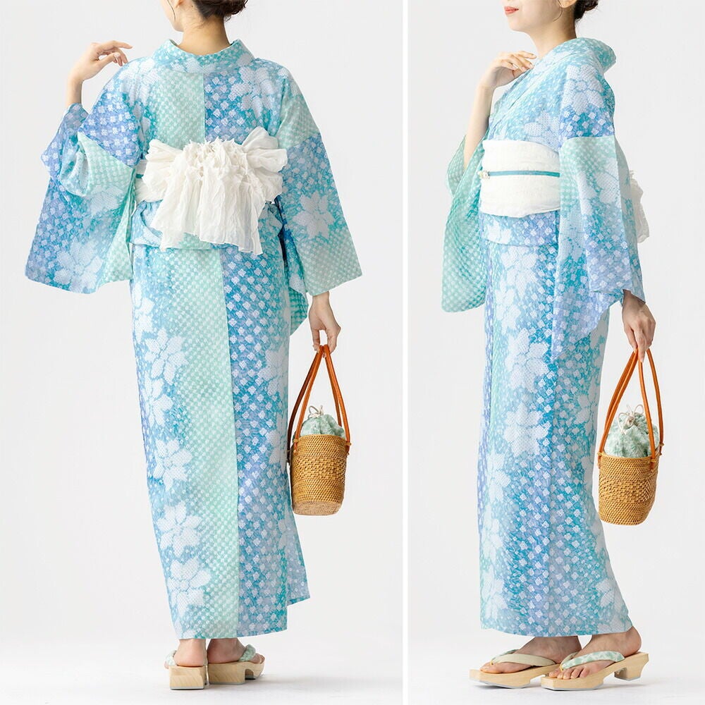 フリーサイズ】浴衣 有松絞り 夏花 | 有松絞り浴衣 ゆかた屋つゆくさ
