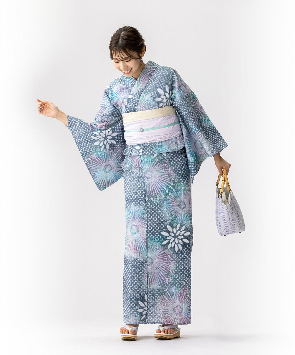 税込77000円均一セール】 SALE 浴衣 有松絞り 花火 ｜送料無料〔単品