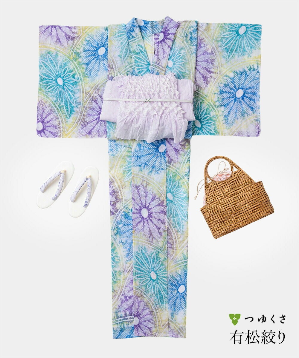 夏物SALE5％オフ＞【フルオーダー】浴衣 有松絞り 色彩 | 有松絞り浴衣