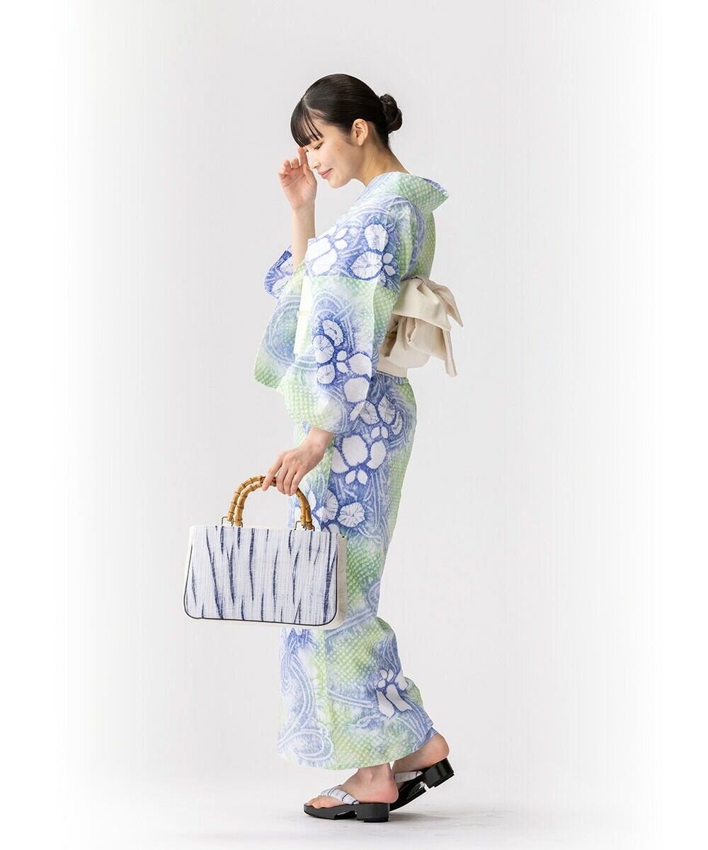 フリーサイズ】浴衣 有松絞り 菖蒲 | 有松絞り浴衣 ゆかた屋つゆくさ