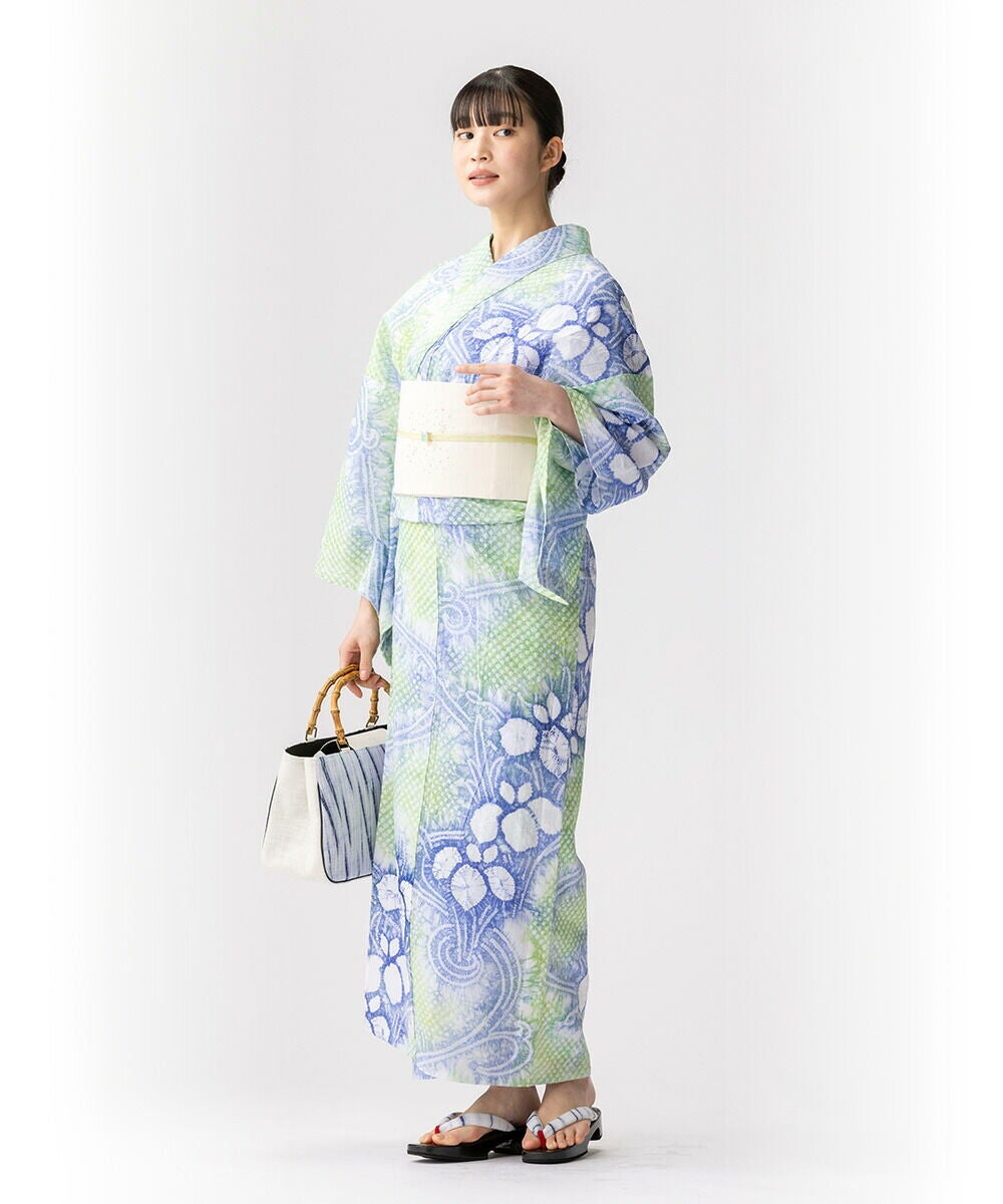 フリーサイズ】浴衣 有松絞り 菖蒲 | 有松絞り浴衣 ゆかた屋つゆくさ