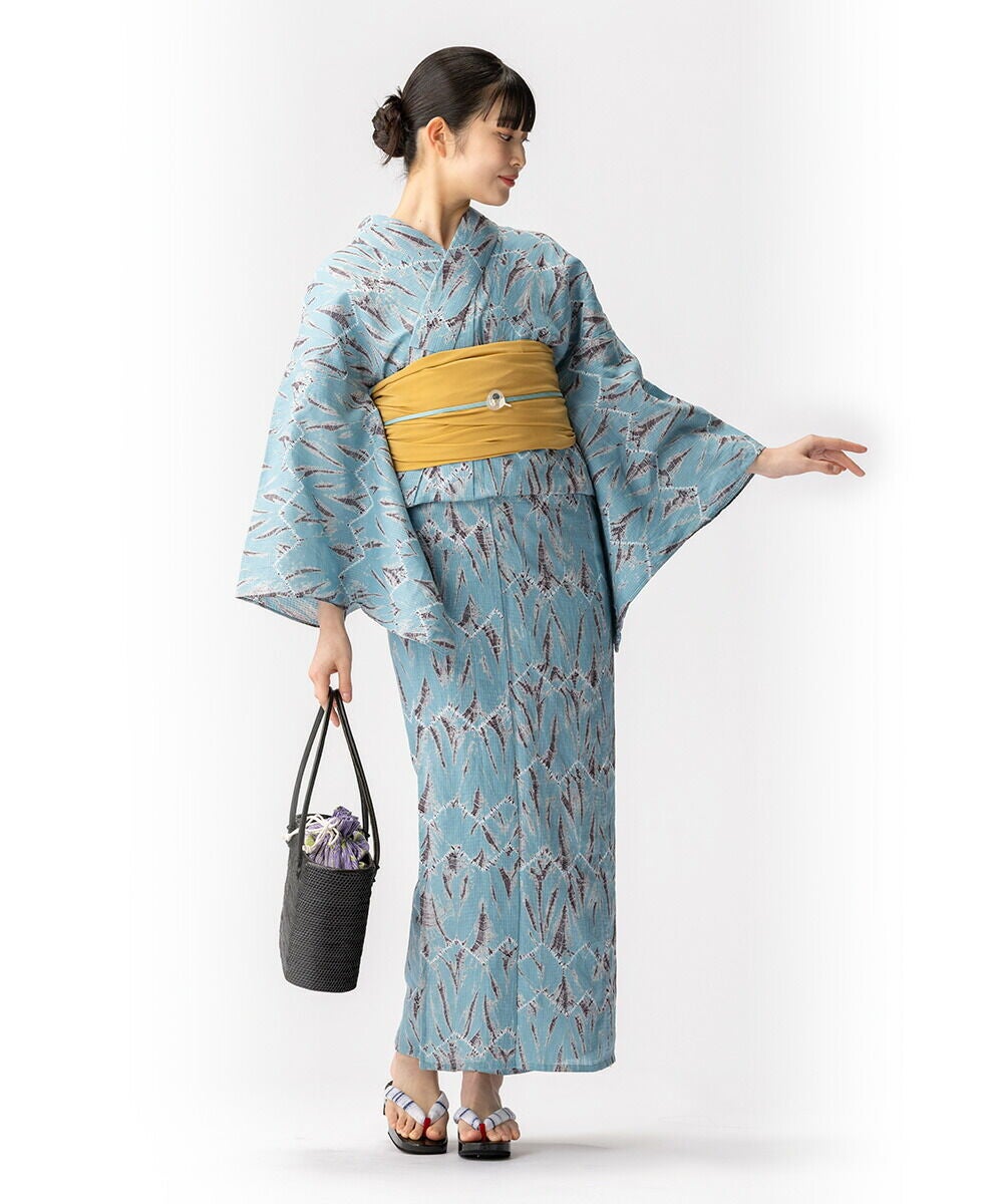 フリーサイズ】〔伝統的工芸品 有松・鳴海絞〕 浴衣 有松絞り 全行程