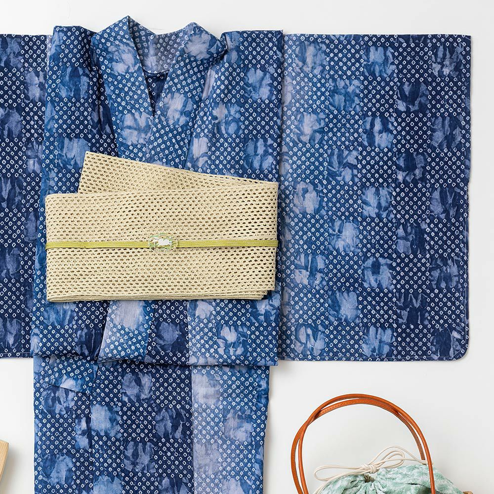 つゆくさ絞りまつり30％オフ】浴衣 夏着物 帯留 夏モチーフ うさぎ