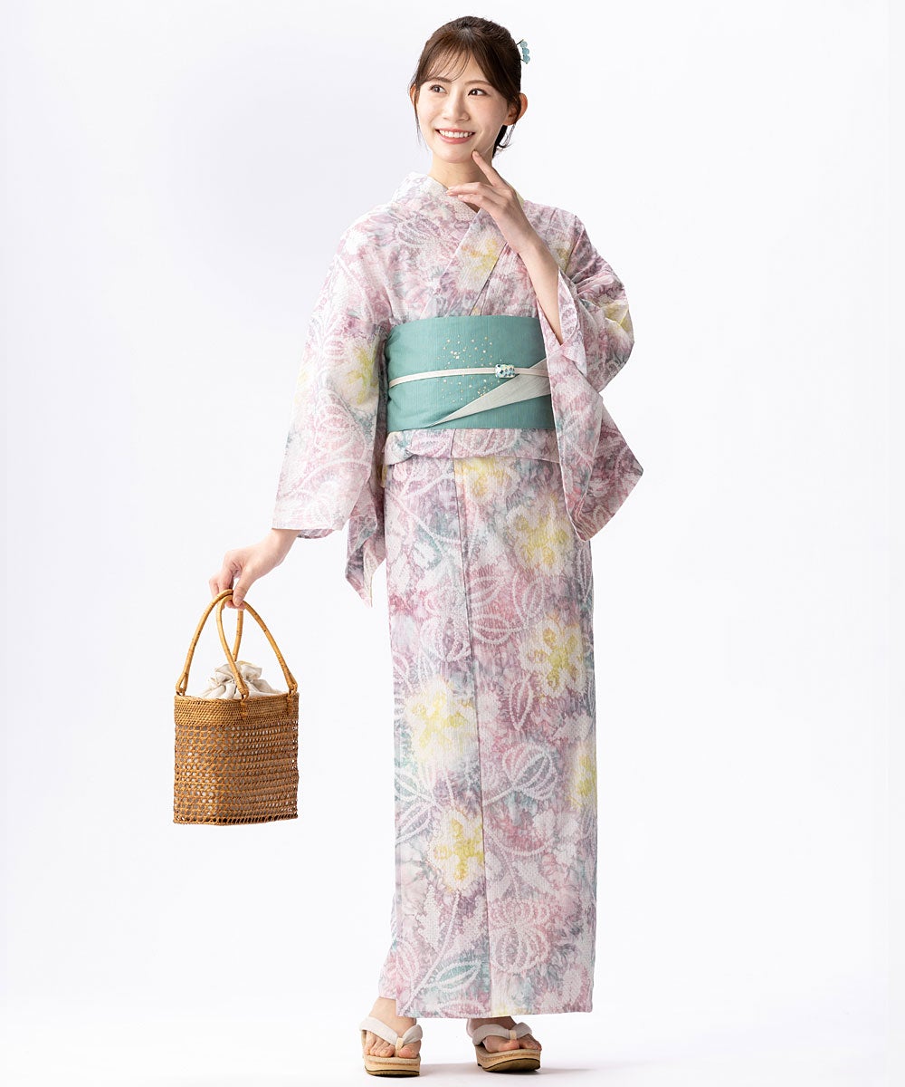浴衣 帯 リバーシブル 刺繍 半幅帯 星 あられ ブルーグリーン | 有松