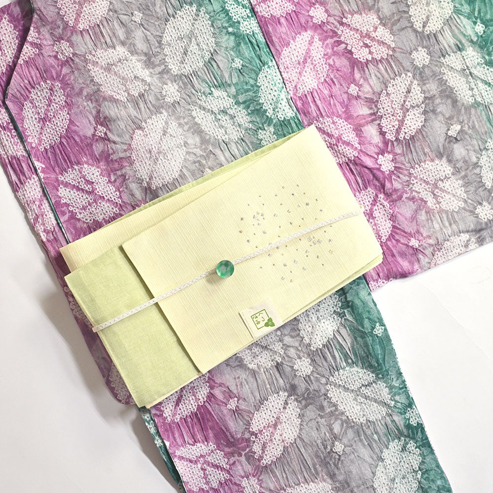 夏物SALE20％オフ＞浴衣 帯 リバーシブル 刺繍 半幅帯 星 あられ