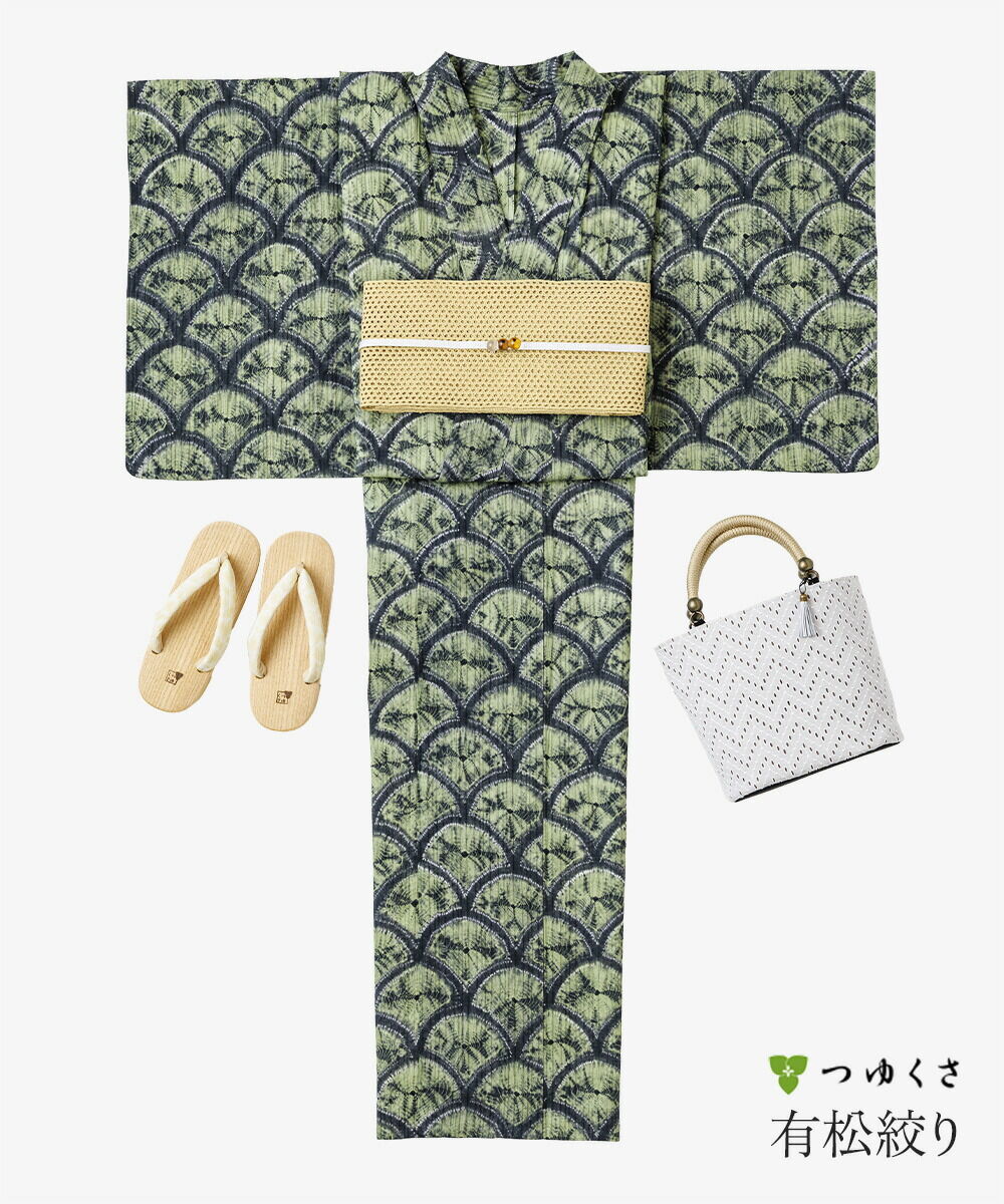 6月上旬入荷予定※【フリーサイズ】〔伝統的工芸品 有松・鳴海絞〕浴衣