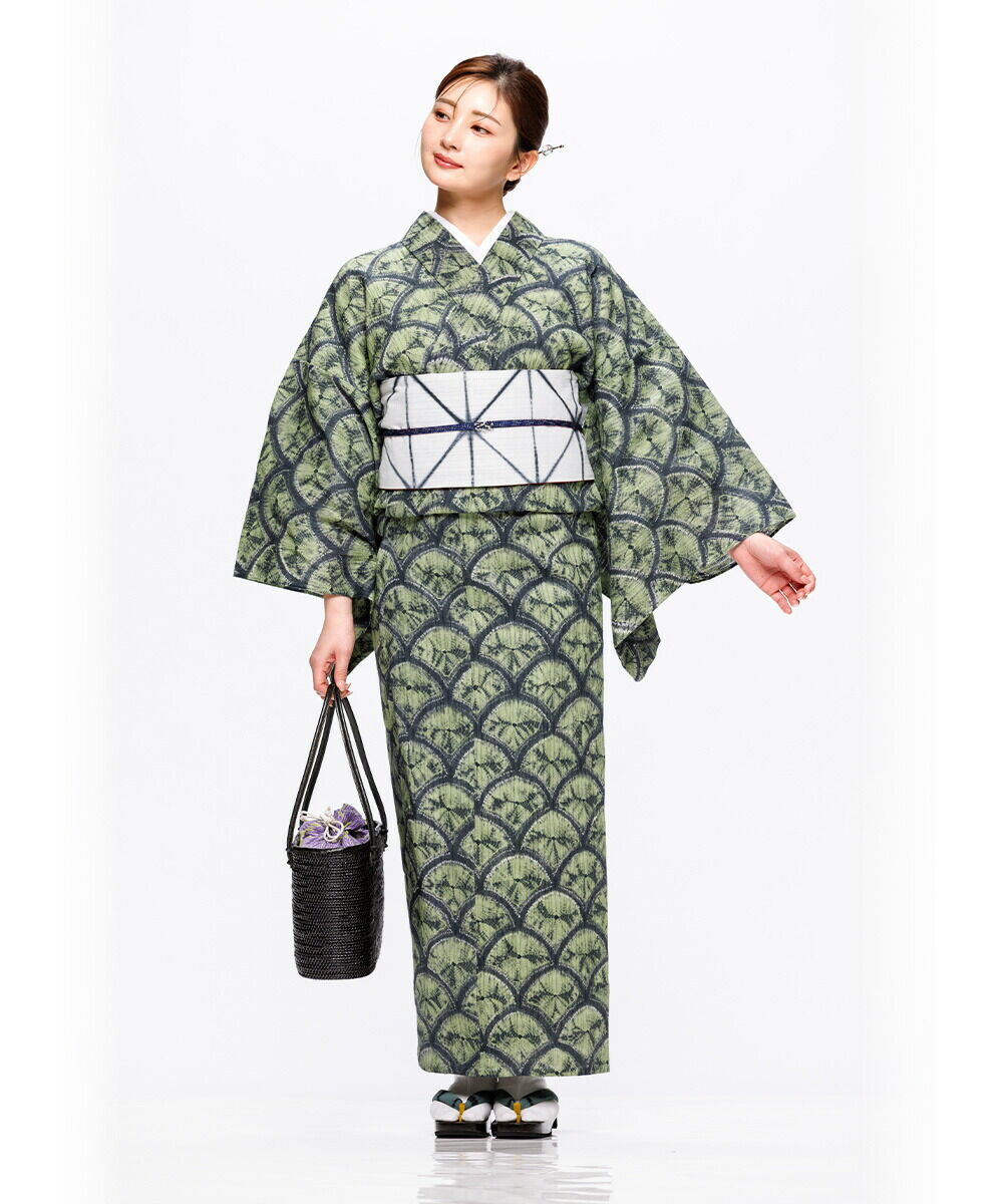 6月上旬入荷予定※【フリーサイズ】〔伝統的工芸品 有松・鳴海絞〕浴衣