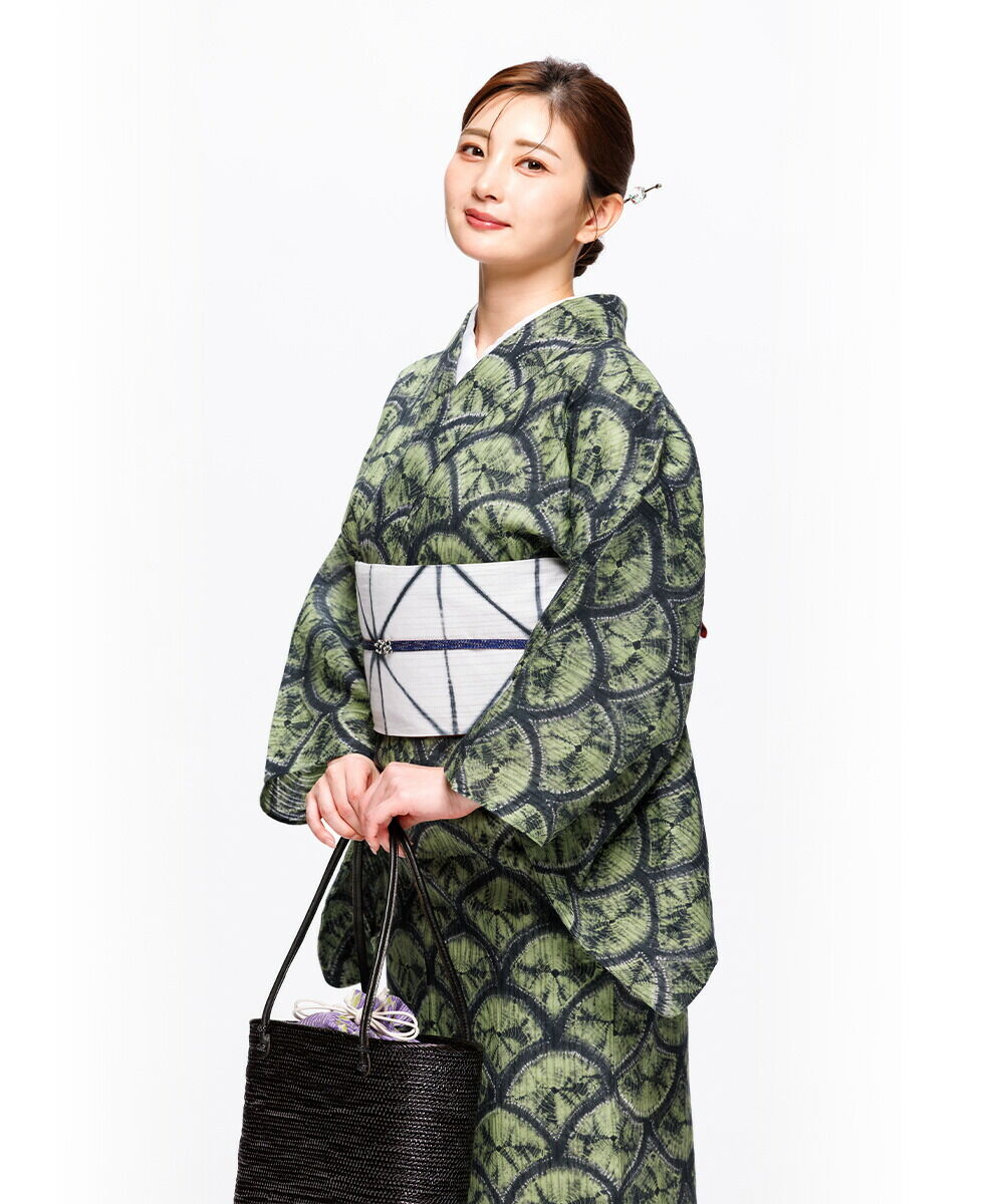 6月上旬入荷予定※【フリーサイズ】〔伝統的工芸品 有松・鳴海絞〕浴衣