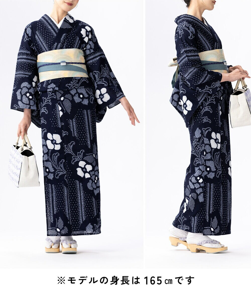 フリーサイズ】浴衣 有松絞り 2026 古典花 | 有松絞り浴衣 ゆかた屋