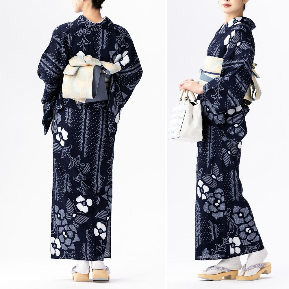 有松絞り　浴衣　古典柄 フリーサイズ】浴衣 有松絞り 2026 古典花 | 有松絞り浴衣 ゆかた屋