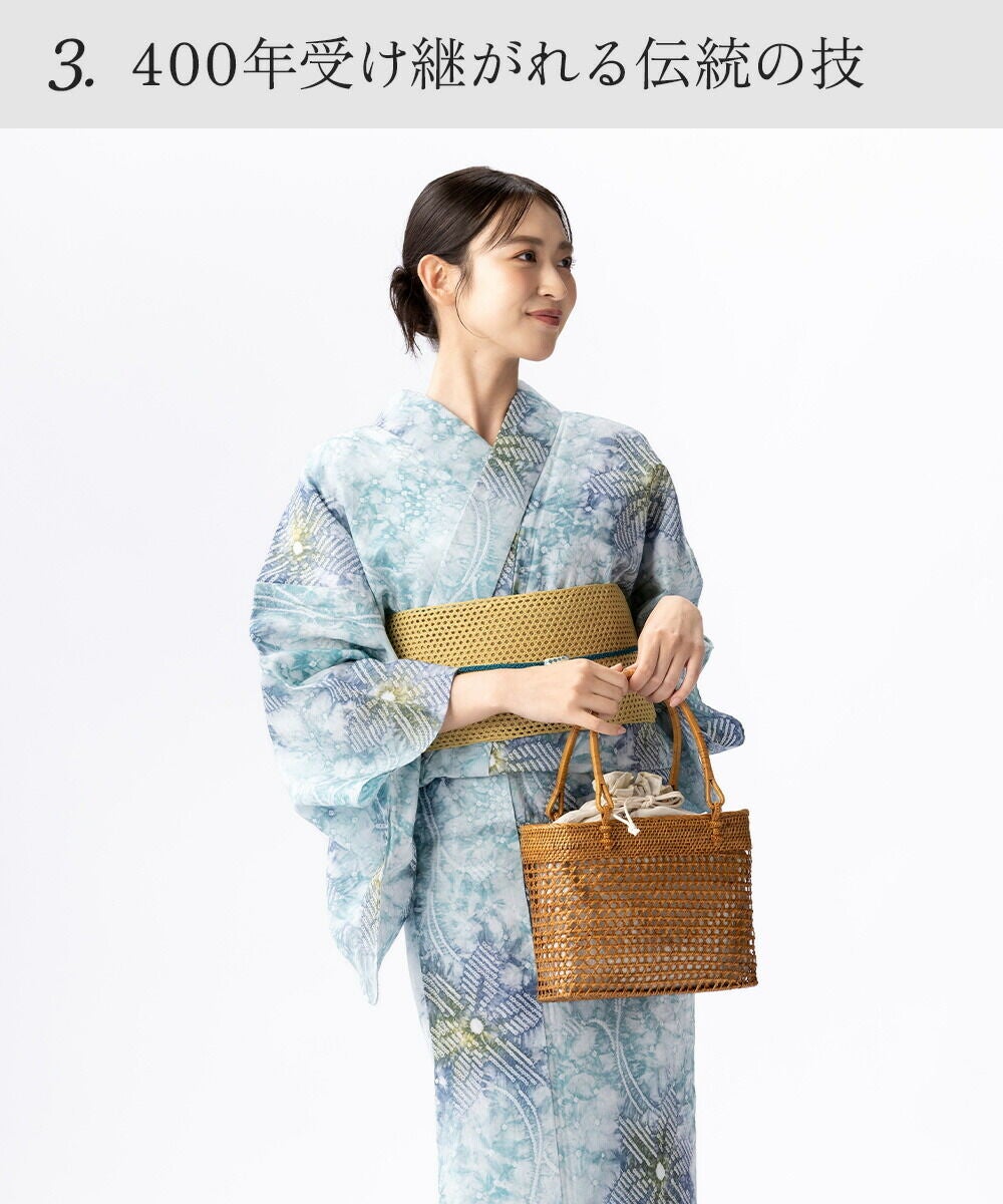 フリーサイズ】浴衣 有松絞り 2026 花香 | 有松絞り浴衣 ゆかた屋つゆくさ