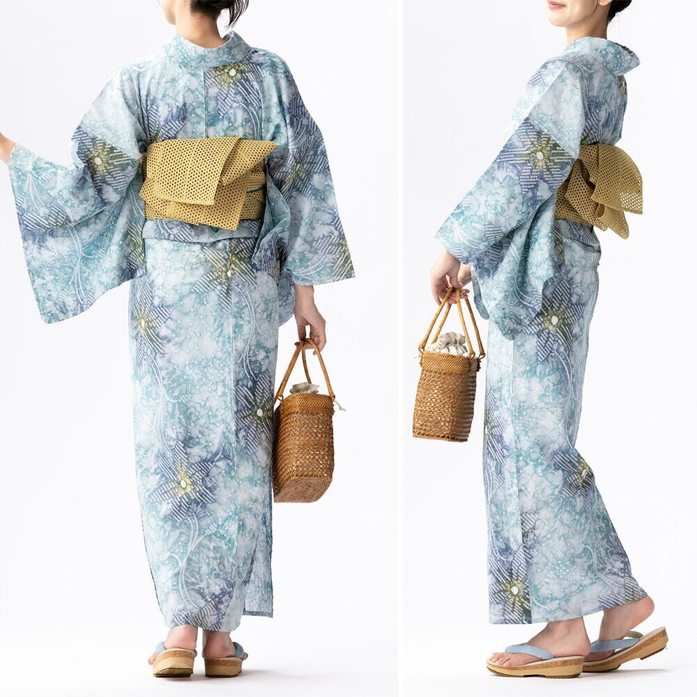 フリーサイズ】浴衣 有松絞り 2026 花香 | 有松絞り浴衣 ゆかた屋つゆくさ