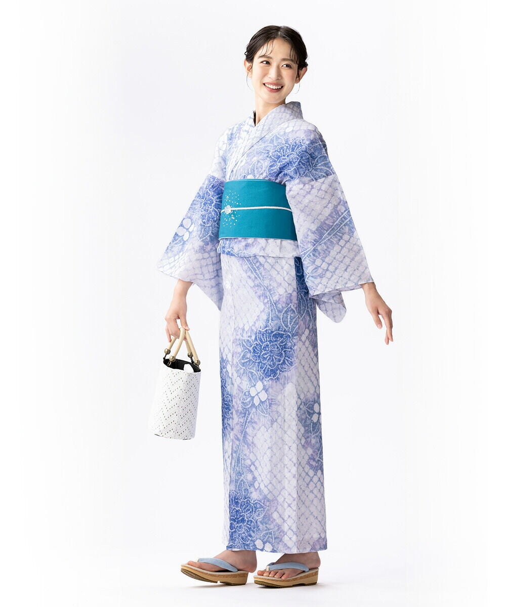 有松絞り　浴衣　身丈152センチ 雪花絞りミニ巾着プレゼント】【フリーサイズ】浴衣 有松絞り 2026 瑞