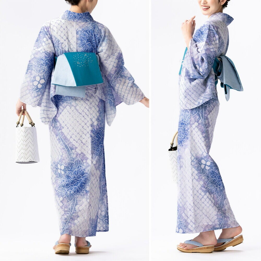 フリーサイズ】浴衣 有松絞り 2026 瑞花 | 有松絞り浴衣 ゆかた屋つゆくさ