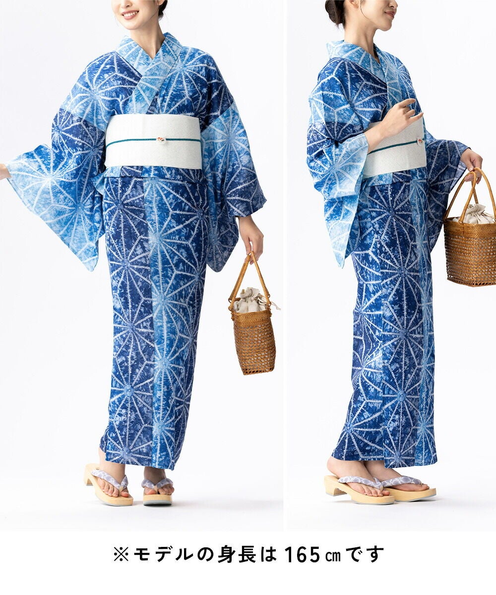 フルオーダー】浴衣 有松絞り 2026 大麻の葉 | 有松絞り浴衣 ゆかた屋