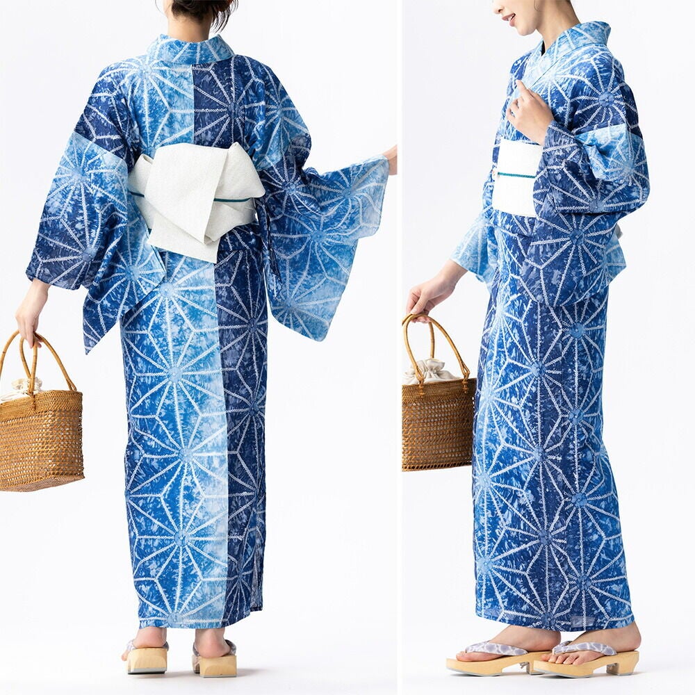 フルオーダー】浴衣 有松絞り 2026 大麻の葉 | 有松絞り浴衣 ゆかた屋