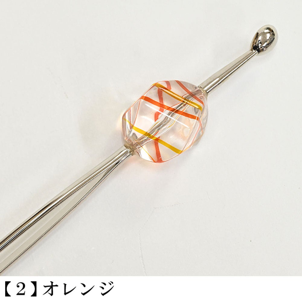9/30まで夏物SALE20％オフ＞夏 玉かんざし クリア 透明 | 有松絞り浴衣