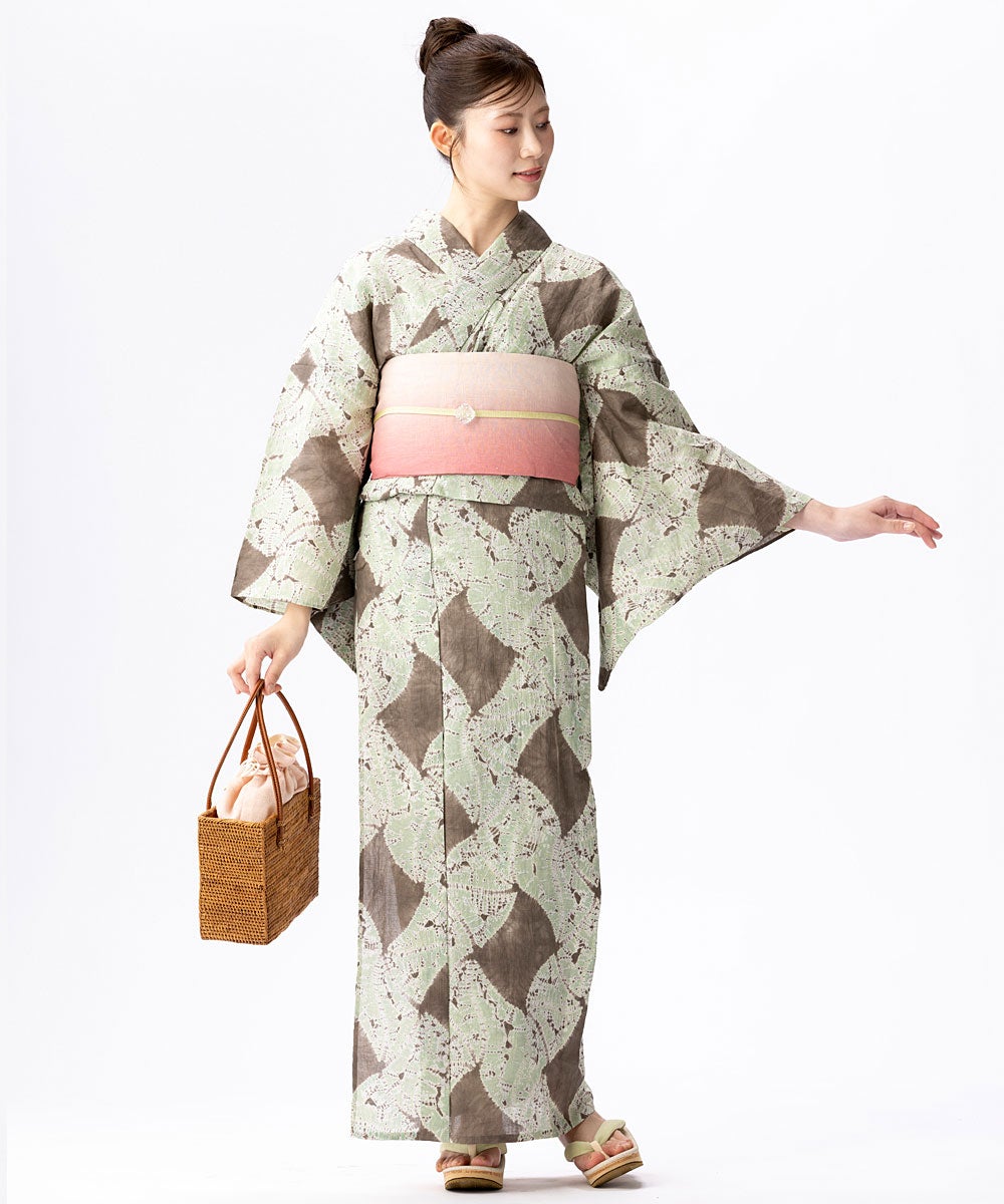 本日限定・5％オフ】本麻 ぼかし リバーシブル 半幅帯 | 有松絞り浴衣